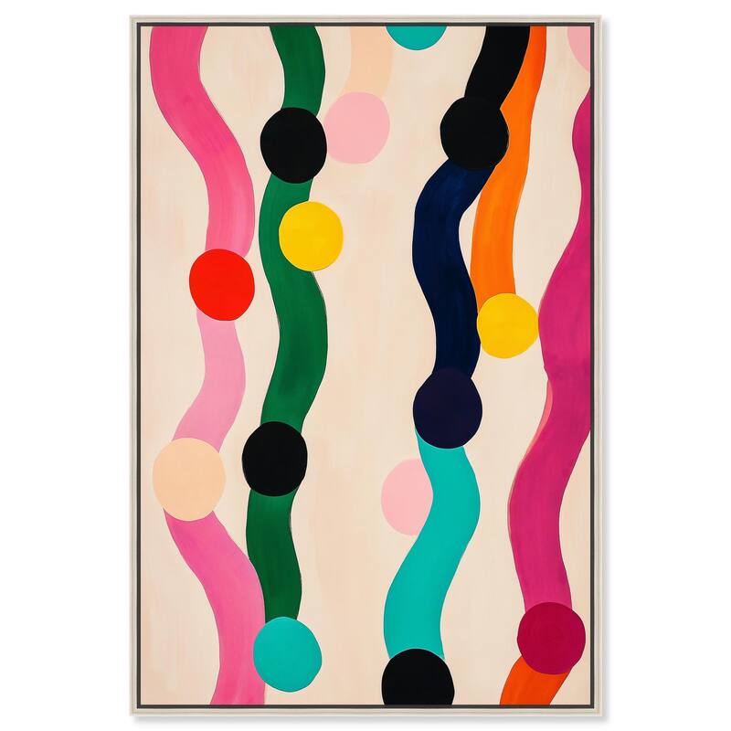 Pearl Colors I Canvas by Art Remedy - Silver - 30" x 45"