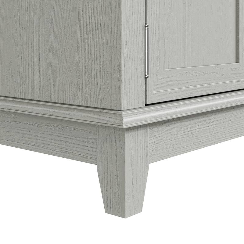 Rustic 72-Inch TV Stand with Adjustable Shelves, Hidden Storage - 72" in Width