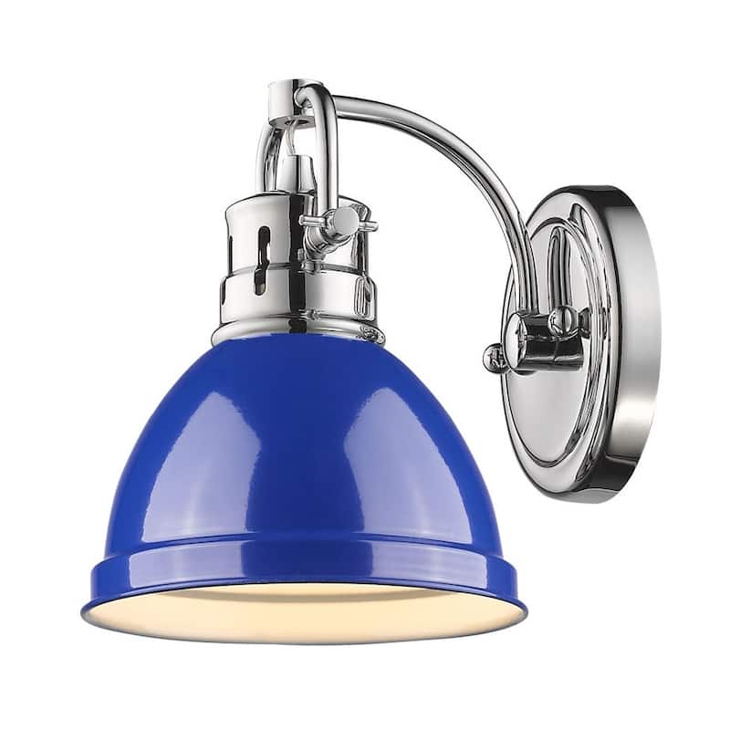 Golden Lighting Duncan Single Light 9" Tall Bathroom Sconce