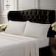 Egyptian Cotton 500 Thread Count Extra Deep Pocket Solid Bed Sheet Set - King - Ivory