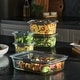 preview thumbnail 5 of 3, Rubbermaid Brilliance Glass Food Storage Containers, 4.7 Cup Food Containers with Lids, 3 Pack (6 Pieces Total) - Clear