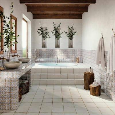 Merola Tile Kings Campania Atrani 13" x 13" Ceramic Floor and Wall Tile