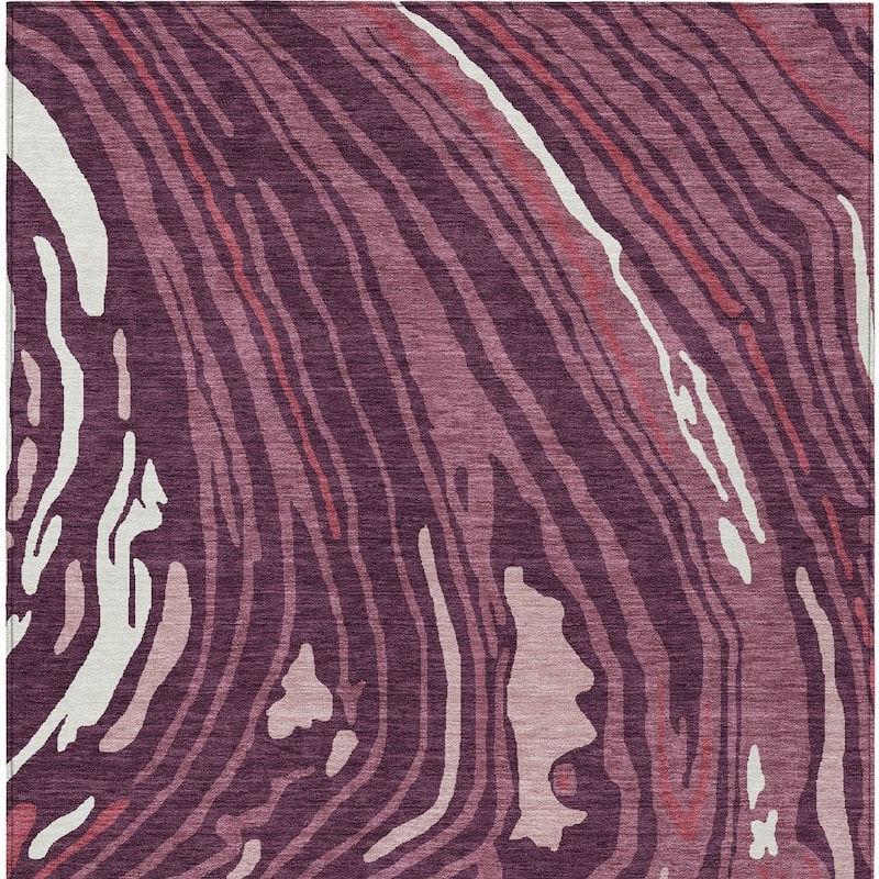 HomeRoots Abstract Transitional Rectangle Outdoor Rug