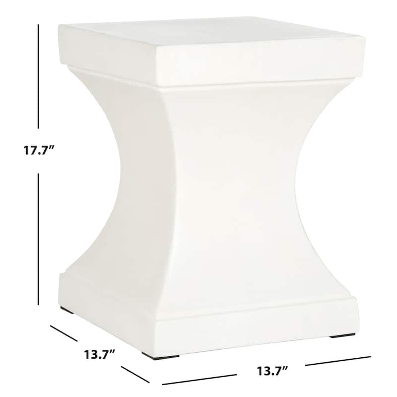 SAFAVIEH Selvaggia Concrete Indoor/ Outdoor Accent Table - 13.7"x13.7"x17.7" - 14Wx14Dx18H