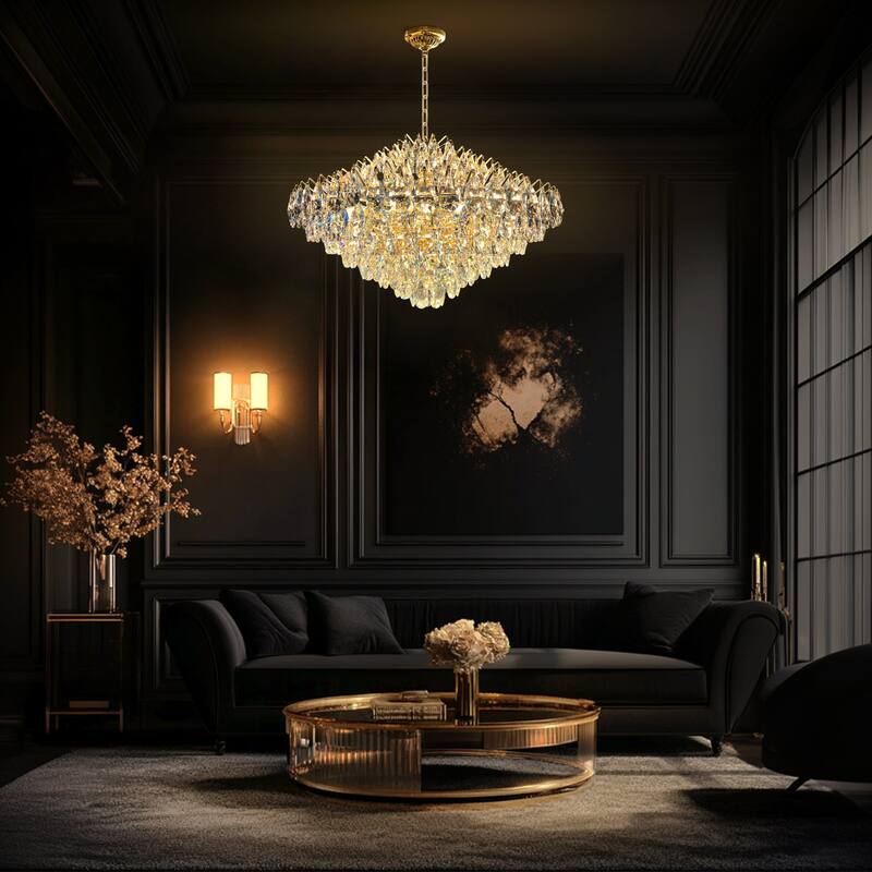 Empire Crystal Round Chandelier 31"