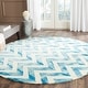 preview thumbnail 114 of 121, SAFAVIEH Dip Dye Marybeth Hand-tufted Wool Chevron Area Rug