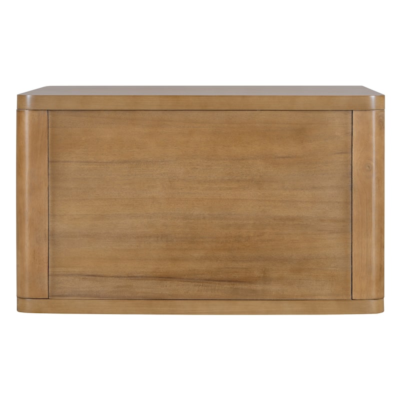 Square Coffee Table in Farmhouse Coffee Table with Storage,2-Tier Center Table with Half Open Storage Compartment in 30.8"