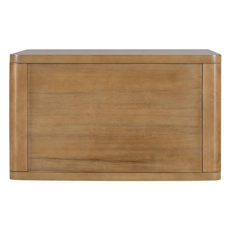 Square Coffee Table with Half Open Storage
