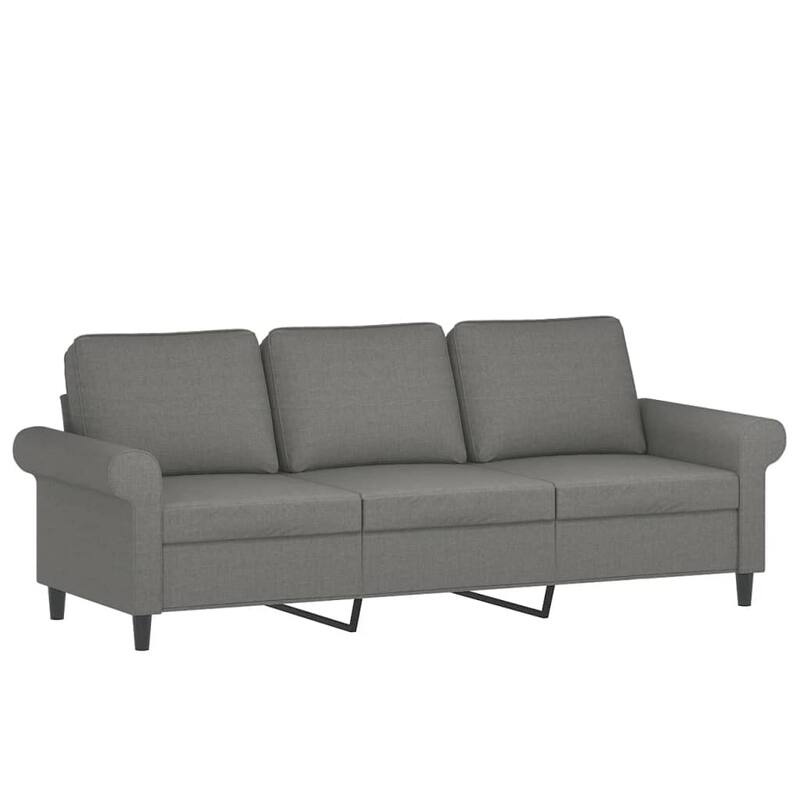 vidaXL Sectional Sofa Couch with Pillows and Cushions for Living Room Fabric