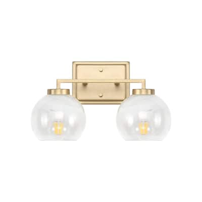 Golden Lighting 3094-BA2 Elliott 2 Light 16" Wide Vanity Light