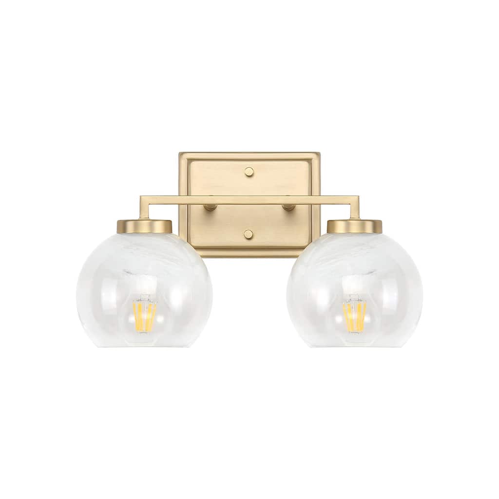 Golden Lighting 3094-BA2 Elliott 2 Light 16" Wide Vanity Light