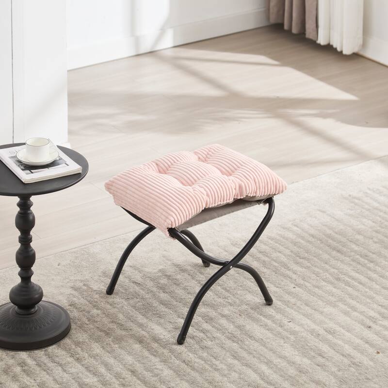 Modern Lounge Chair with Ottoman, Leisure Chair with Footrest for Small Space