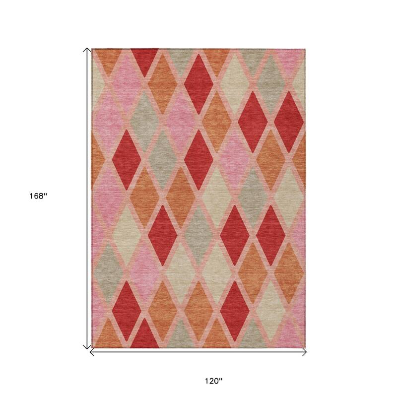 HomeRoots Geometric Transitional Rectangle Outdoor Rug