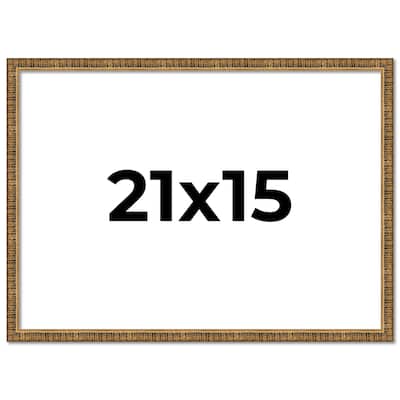 21x15 Frame Gold Kingsley Distressed Solid Wood Picture Frame Width