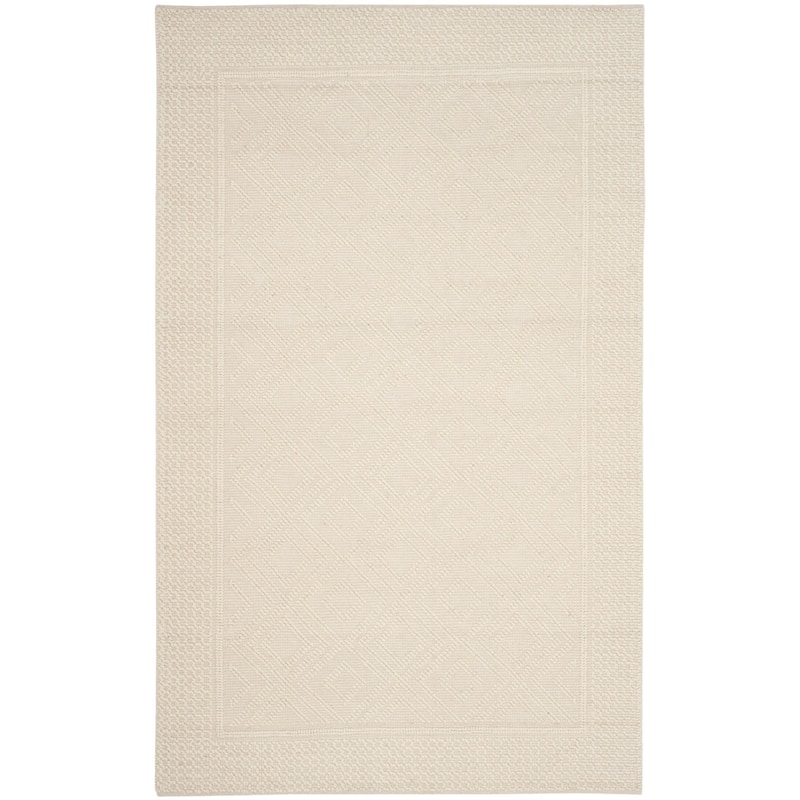 SAFAVIEH Handmade Vermont Shonna Wool Rug - 6' Square - Grey/Ivory