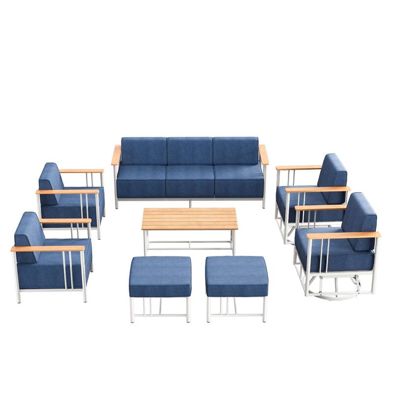 Outdoor Patio Funiture Set with Extra-Thick Seat cushion