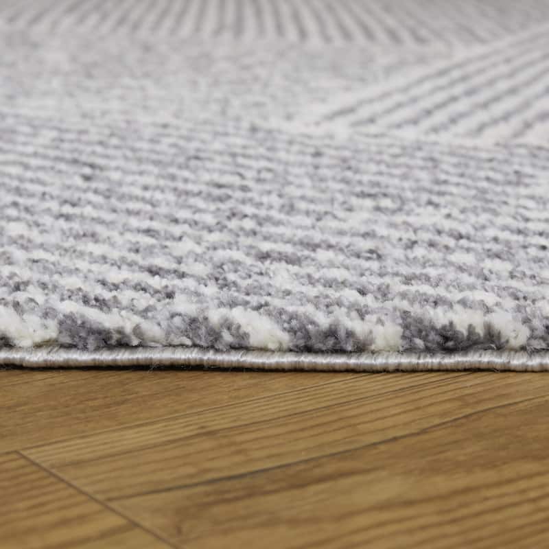 Larsen Modern Varied Stripes Area Rug