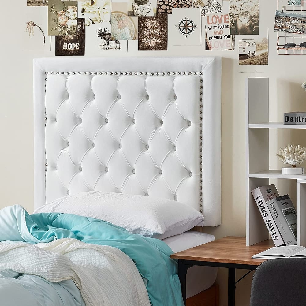 Tavira Allure® College Dorm Headboard - Tufted Rivet by DormCo