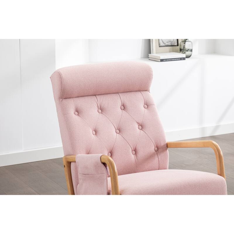 Rocking Armchair With Ottoman for Living Room