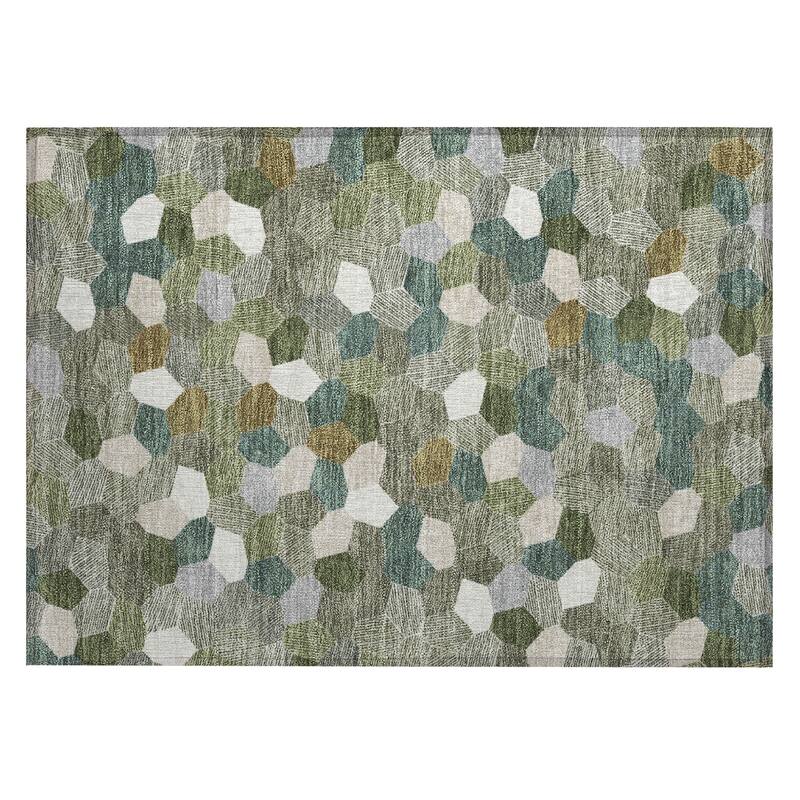 Machine Washable Indoor/ Outdoor Modern Loyd Chantille Rug