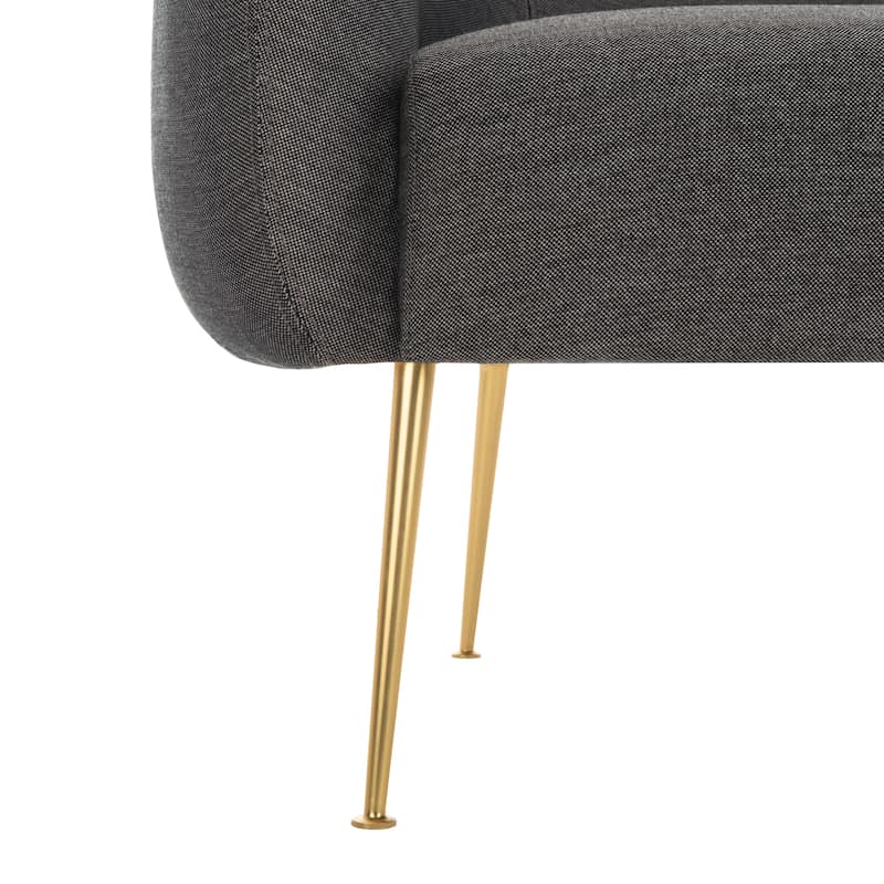 SAFAVIEH Couture Griseldis Stone Polyester Blend Accent Chair - 33" W x 30" D x 29" H - 33Wx30Dx29H