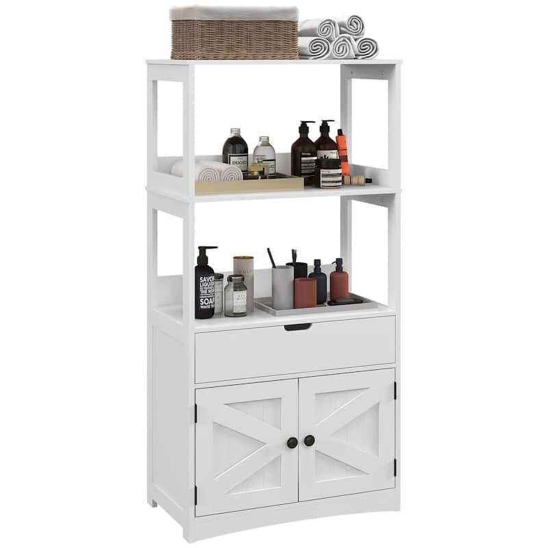 Farmhouse Bathroom Floor Cabinet