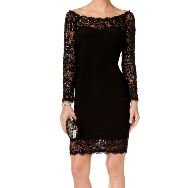 black lace dress size 14