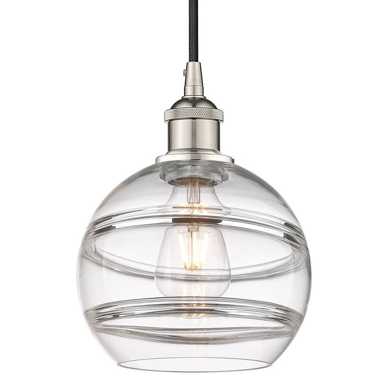 Innovations Lighting 616-1P 10 8 Rochester Pendant Rochester 8" Wide - Polished Nickel / Clear