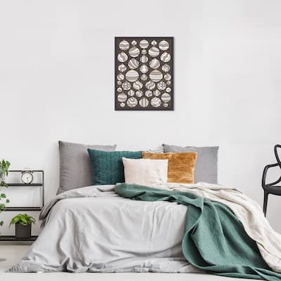 Wynwood Studio Canvas Holiday and Seasonal Take them all ornaments Gray Modern & Contemporary Wall Art Canvas Print