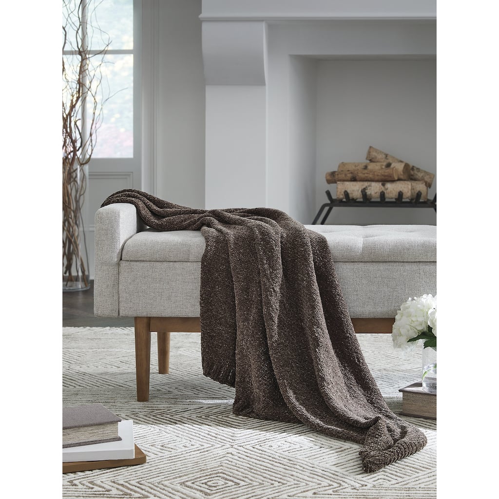 Signature Design by Ashley Anawood Brown Throw