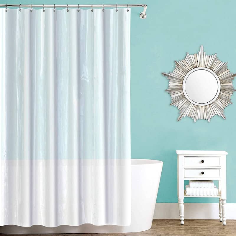 Lightweight Shower Curtain Liner With 12 Rustproof Metal Grommet Holes