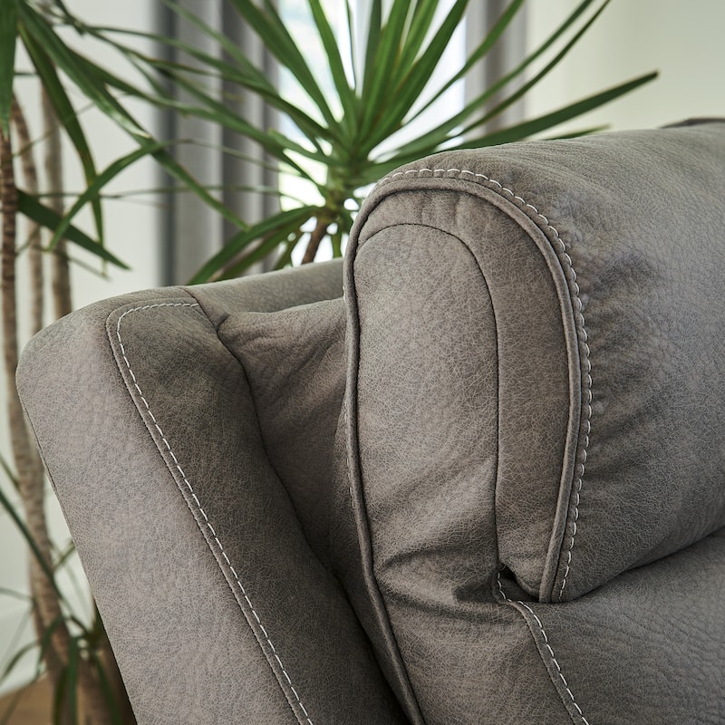 Signature Design by Ashley Starbot Gray 2-Piece Power Reclining Loveseat - 74"W x 42"D x 42"H