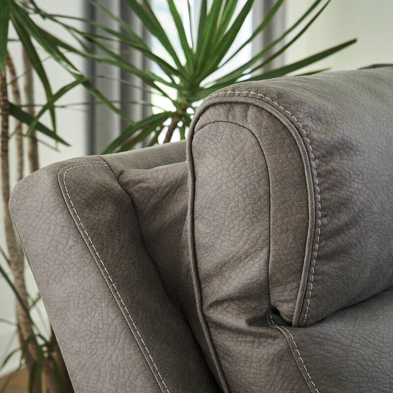 Signature Design by Ashley Starbot Gray 2-Piece Power Reclining Loveseat - 74"W x 42"D x 42"H