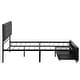 preview thumbnail 29 of 40, Storage Bed Metal Platform Bed with a Big Drawer.