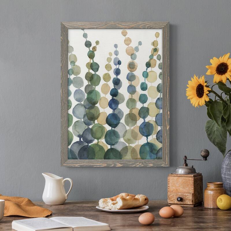 Pompom Botanical I Premium Framed Canvas - Ready to Hang