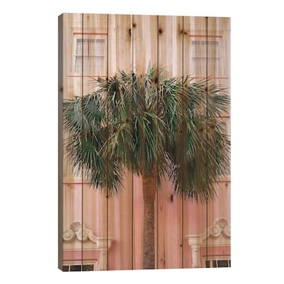 Charleston Pink Print On Wood by Bethany Young - Multi-Color