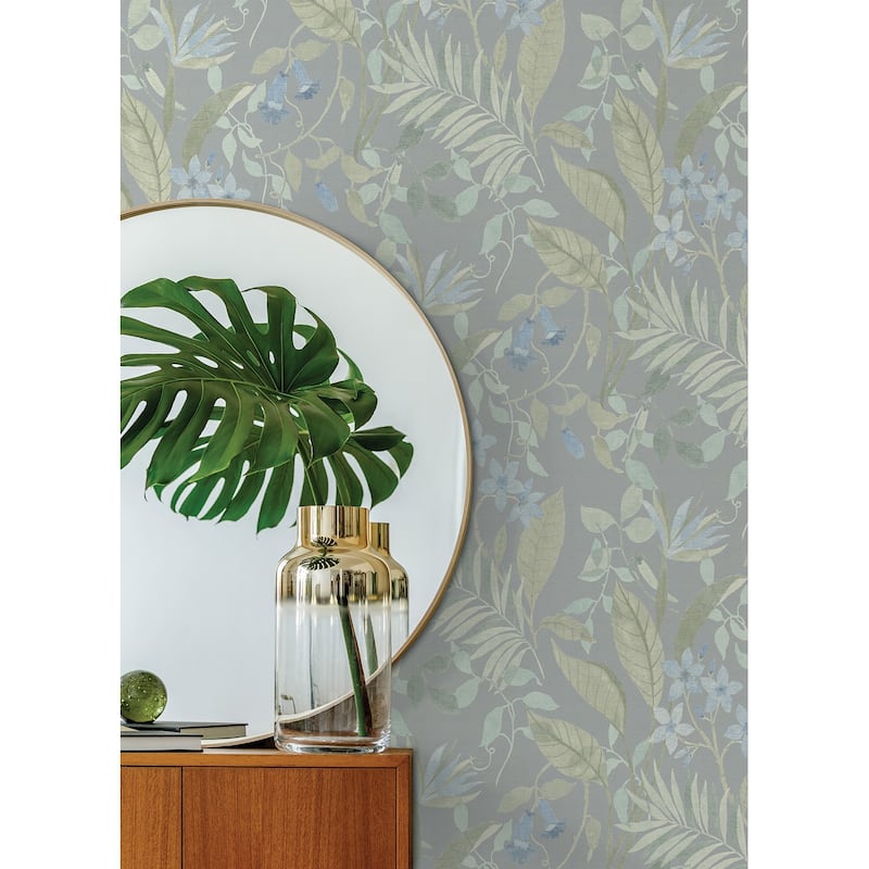 NuWallpaper Jesinda Green Peel and Stick Wallpaper