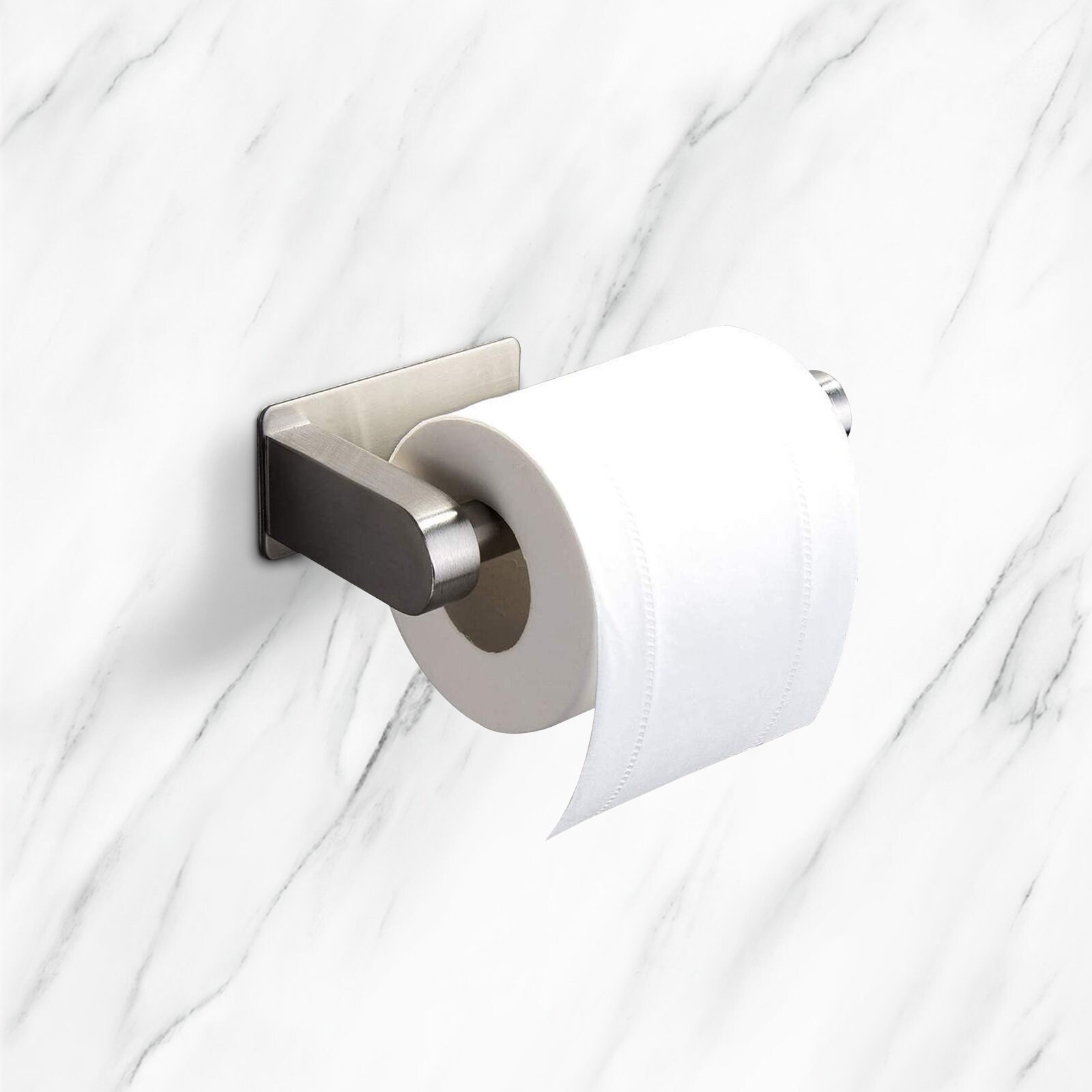 Toilet Paper Holder with Cover Brushed Nickel Toilet Tissue Roll Dispenser  Bathroom Storage Dust-Proof (Color : 4 PCS)