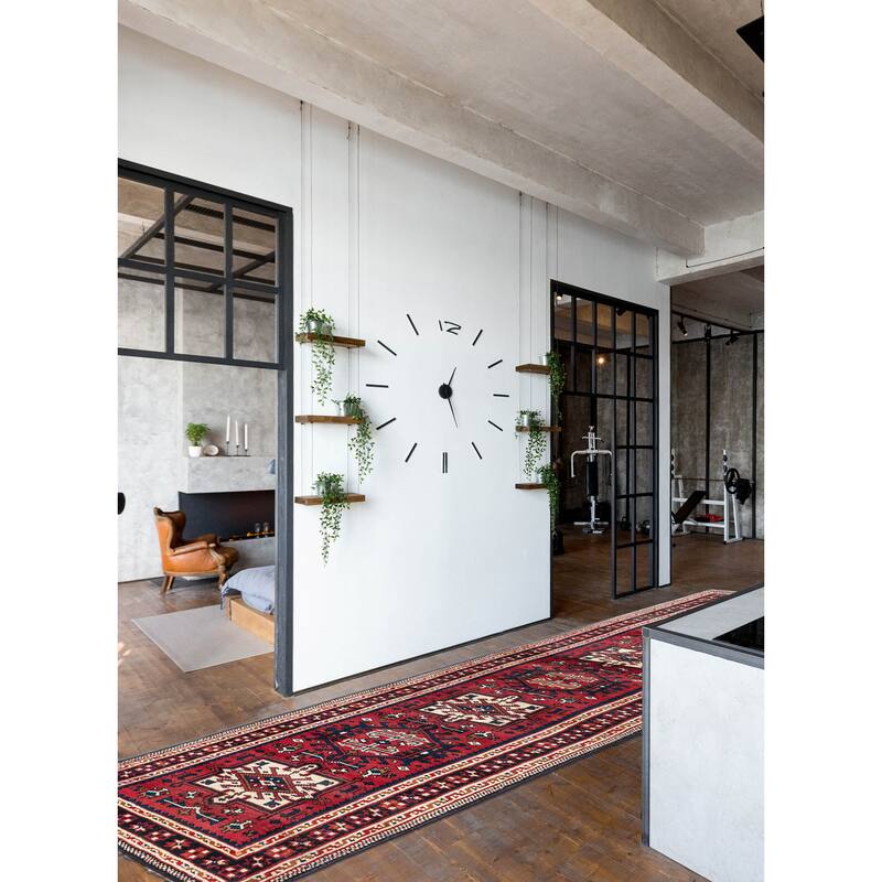 ECARPETGALLERY Hand-knotted Konya Anatolian Red Wool Rug - 2'2 x 9'4