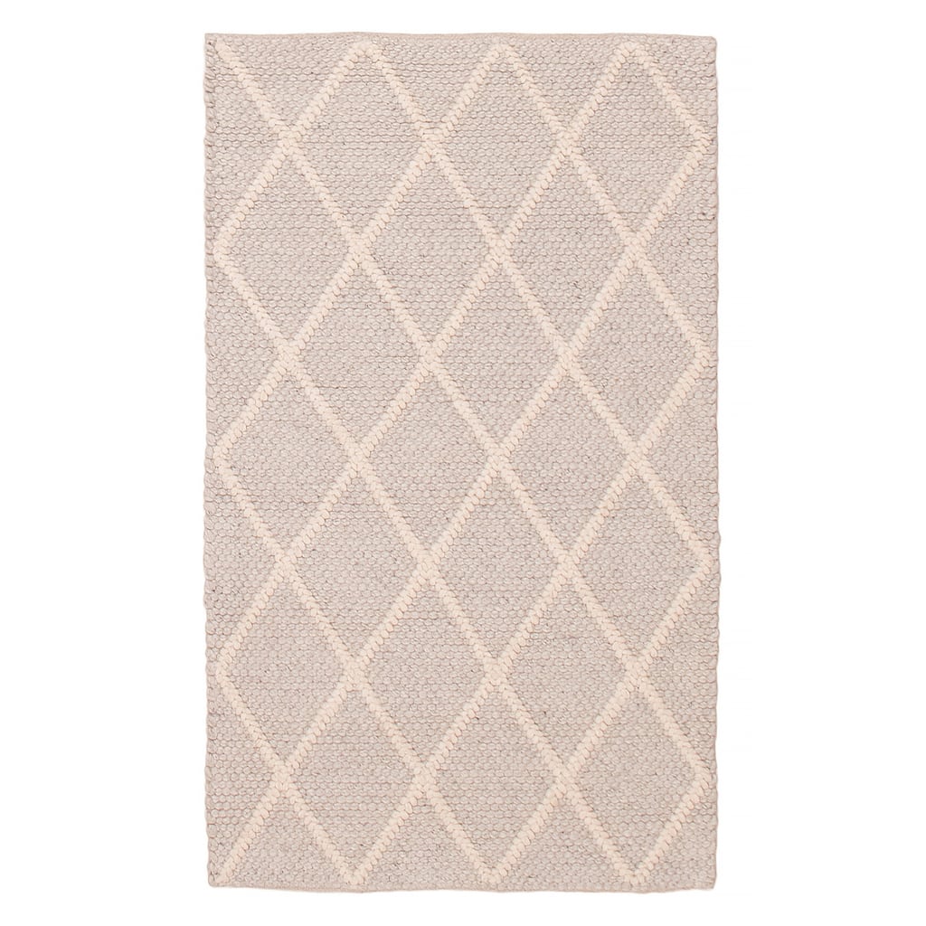 ECARPETGALLERY Braid weave Sienna Grey Wool Rug - 3' 2" x 5' 3"