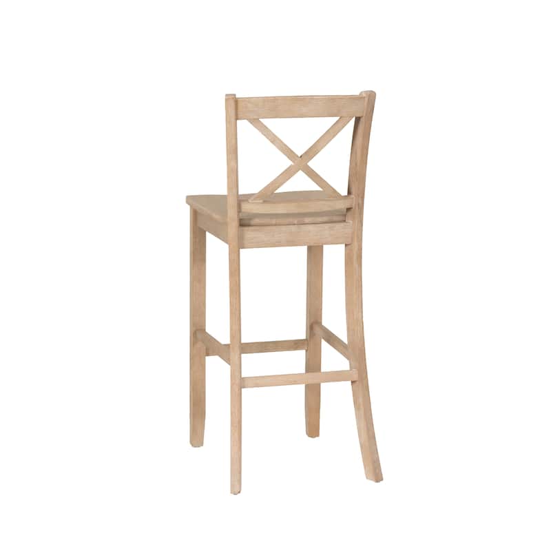 Copper Grove Frunza Wooden 30-inch X-back Bar Stool
