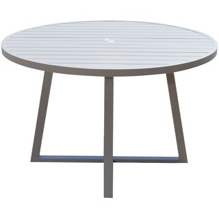 Abbyson Hyannis Outdoor Round Dining Table