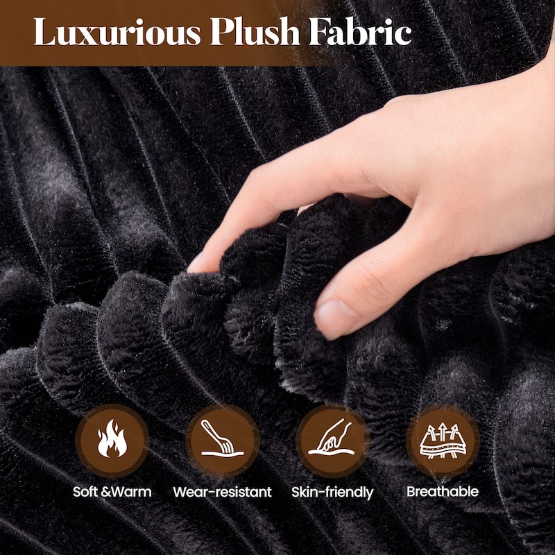 HOOOWOOO Modern Plush Fabric Floor Sofa Couch