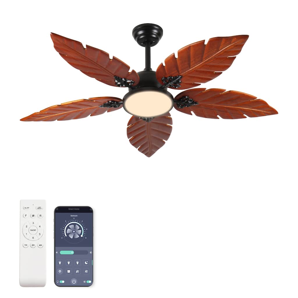 52 Inch Tropical Ceiling Fan with Light
