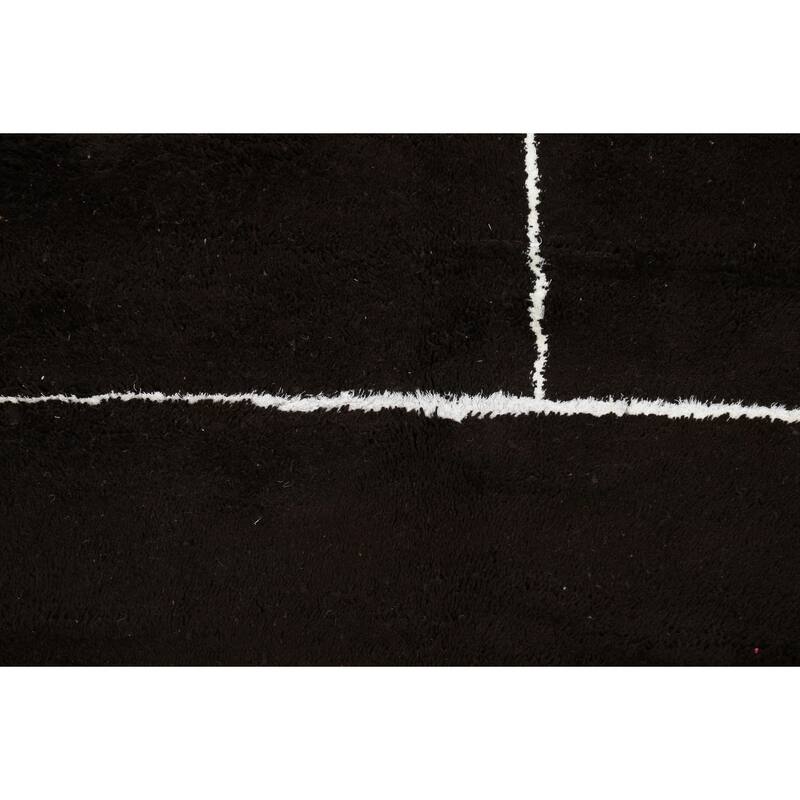 Modern Moroccan Oriental Area Rug Wool Hand-knotted Office Carpet - 5'3" x 9'0"