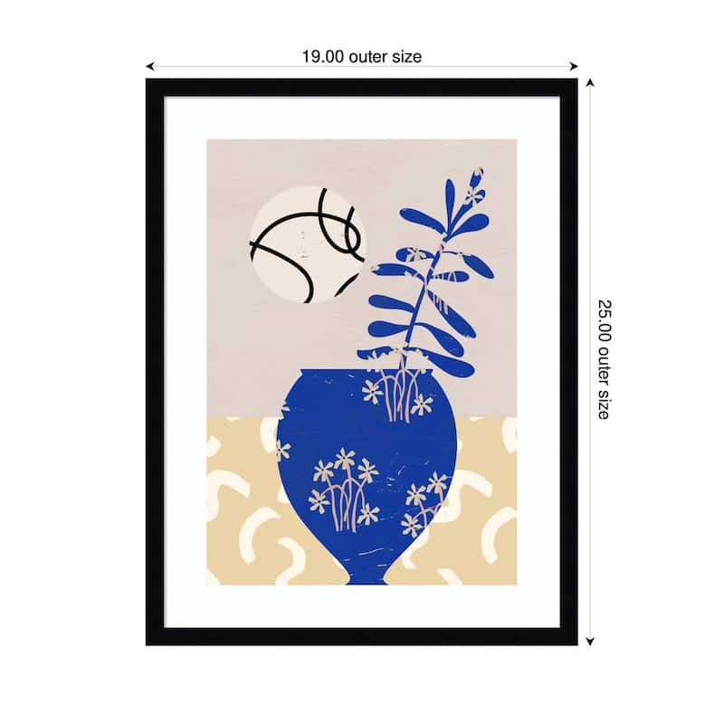 Kate and Laurel Pottery Poem No3 by Treechild Framed Wall Art Print