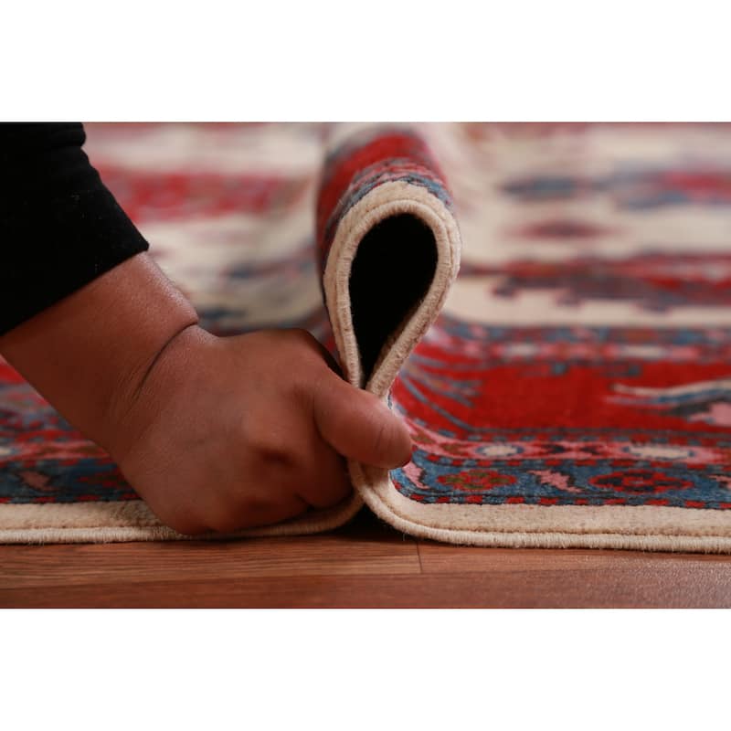 Hand Knotted Oriental 100% Wool Carpet Traditional Medallion Beige & Ivories Kazak Area Rug - 11' 7'' X 8' 7''