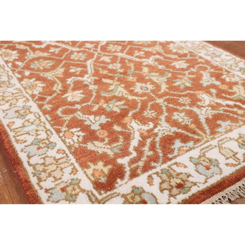 Kashan Oriental Foyer Rug Handmade Wool Carpet - 3'0"x 5'0"