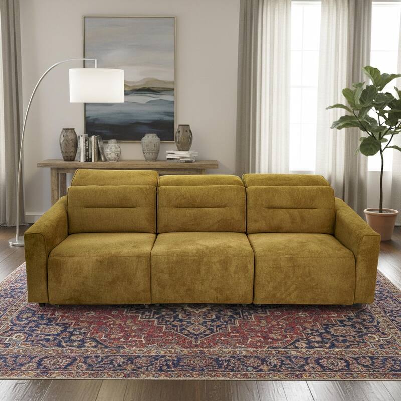 Douglas Power Slider Sofa with Adjustable Headrests and Built-In USB Charging Ports