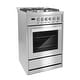 preview thumbnail 8 of 12, Cosmo 24 in. 2.73 cu. ft. Single Oven Gas Range with 4 Burner Cooktop